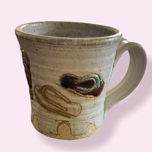 Flip flop studio pottery mug
